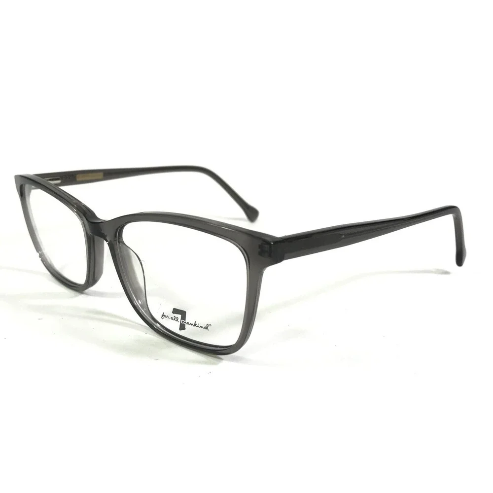 7 For All Mankind Eyeglasses Frames 823 DCGRY Clear Grey Square 52-17-145